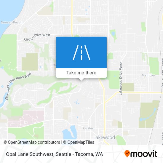 Opal Lane Southwest map