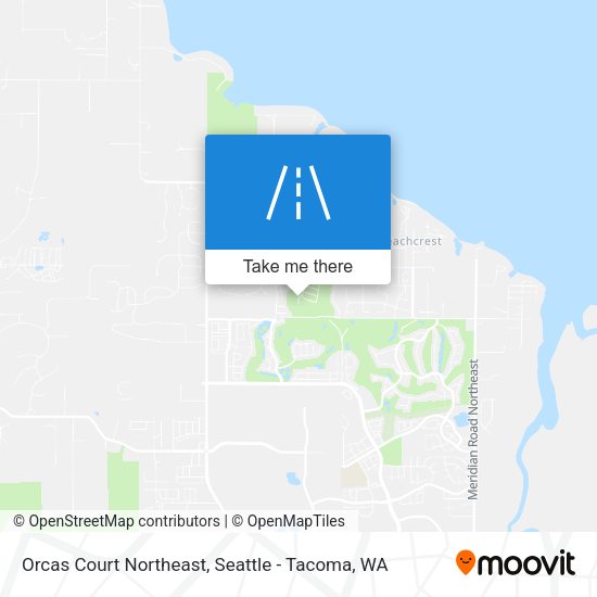 Mapa de Orcas Court Northeast