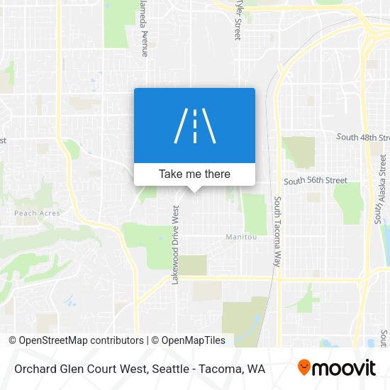 Mapa de Orchard Glen Court West