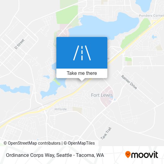 Mapa de Ordinance Corps Way
