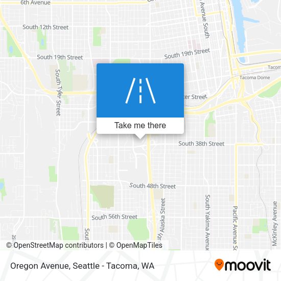Oregon Avenue map