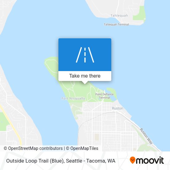 Outside Loop Trail (Blue) map