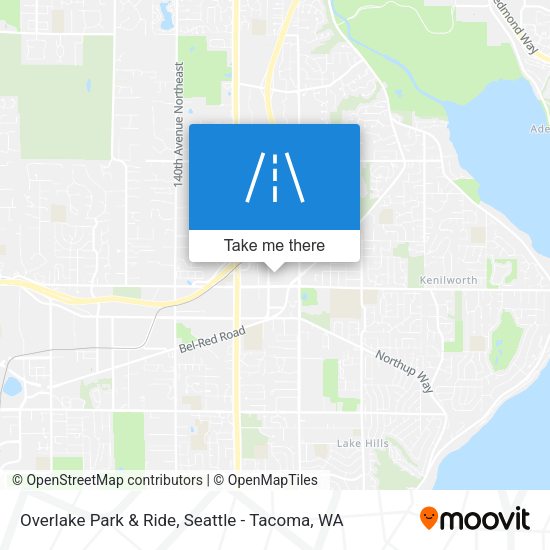 Overlake Park & Ride map