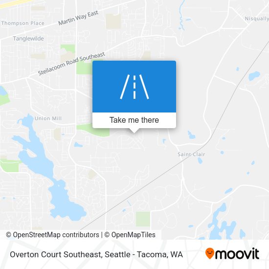Mapa de Overton Court Southeast