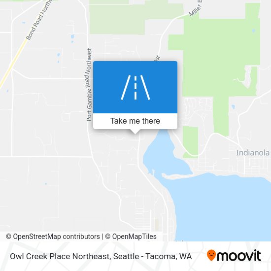 Mapa de Owl Creek Place Northeast