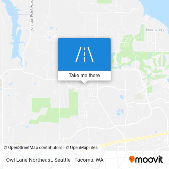 Owl Lane Northeast map