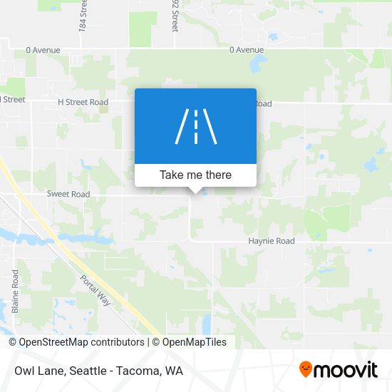 Owl Lane map