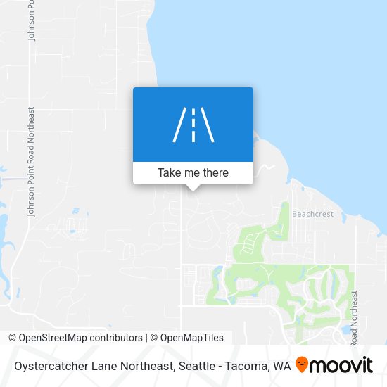 Oystercatcher Lane Northeast map