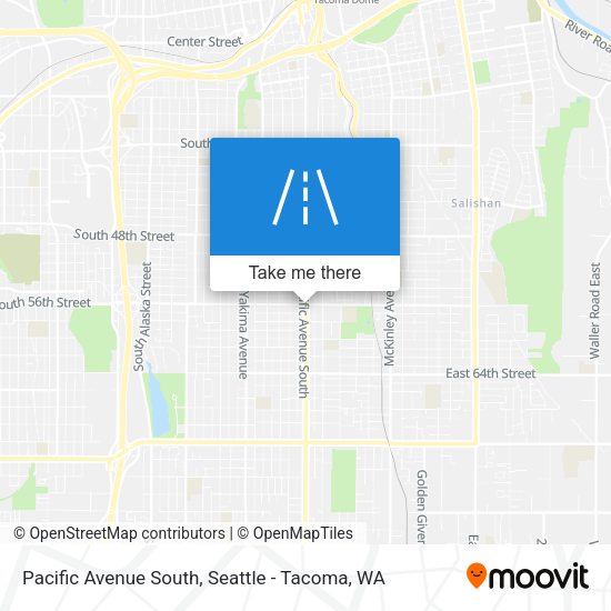 Pacific Avenue South map