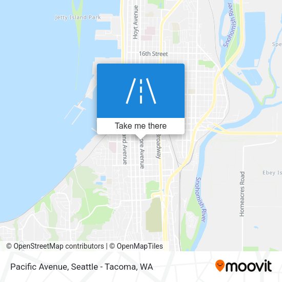 Mapa de Pacific Avenue
