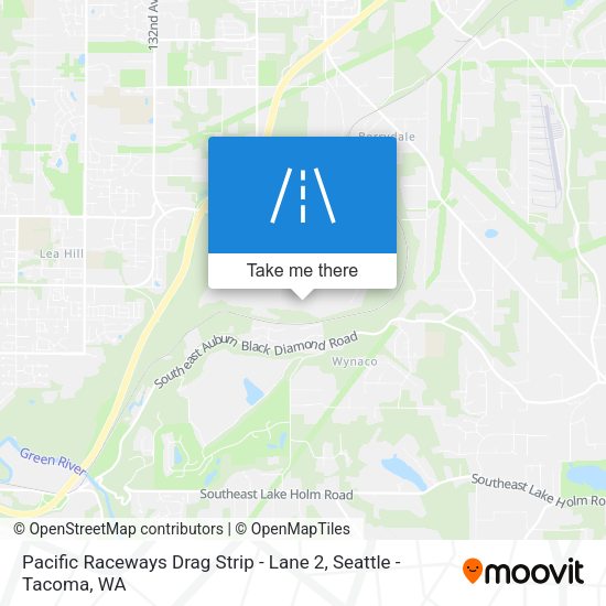Mapa de Pacific Raceways Drag Strip - Lane 2