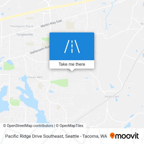 Pacific Ridge Drive Southeast map