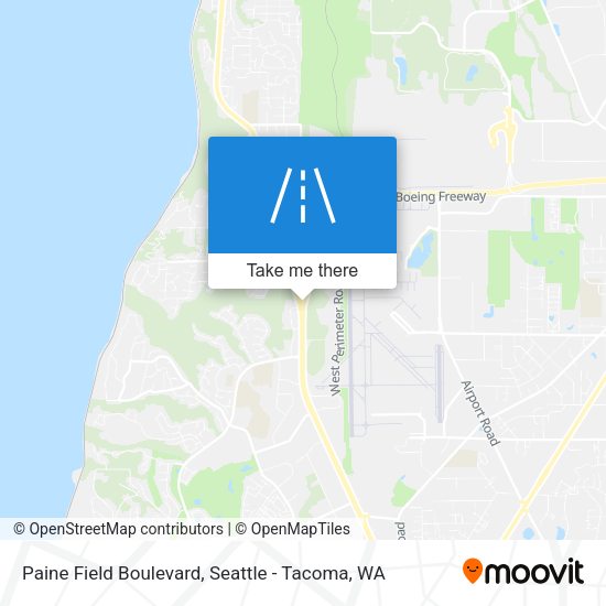 Paine Field Boulevard map