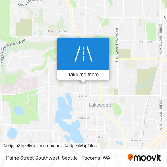 Mapa de Paine Street Southwest