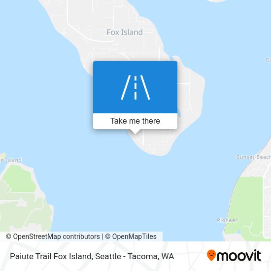 Paiute Trail Fox Island map