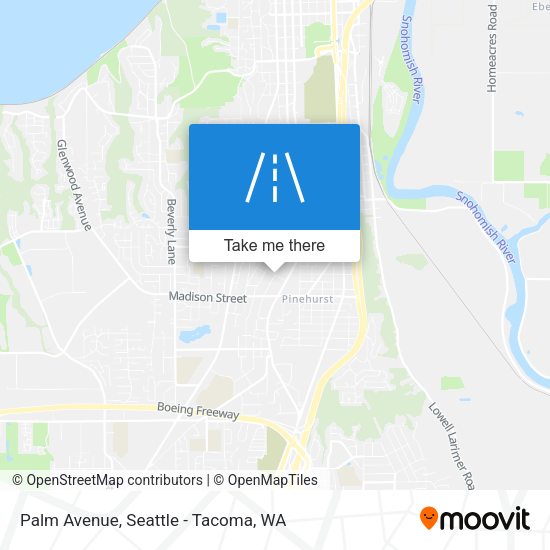 Mapa de Palm Avenue