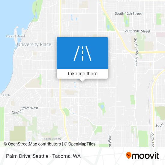 Palm Drive map