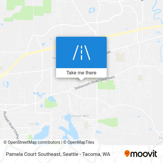 Mapa de Pamela Court Southeast