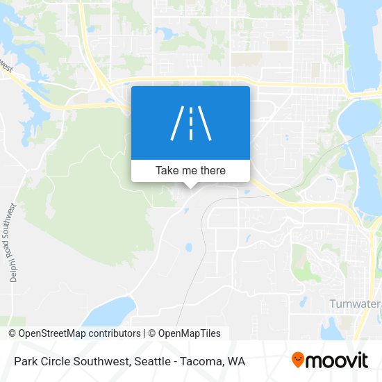 Park Circle Southwest map