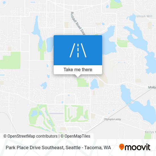 Mapa de Park Place Drive Southeast