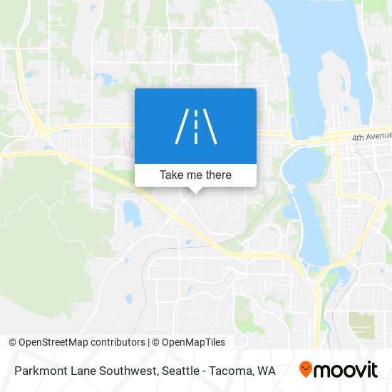 Parkmont Lane Southwest map