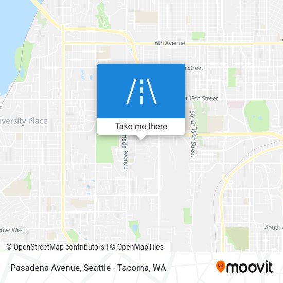 Pasadena Avenue map