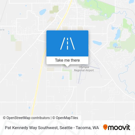 Pat Kennedy Way Southwest map