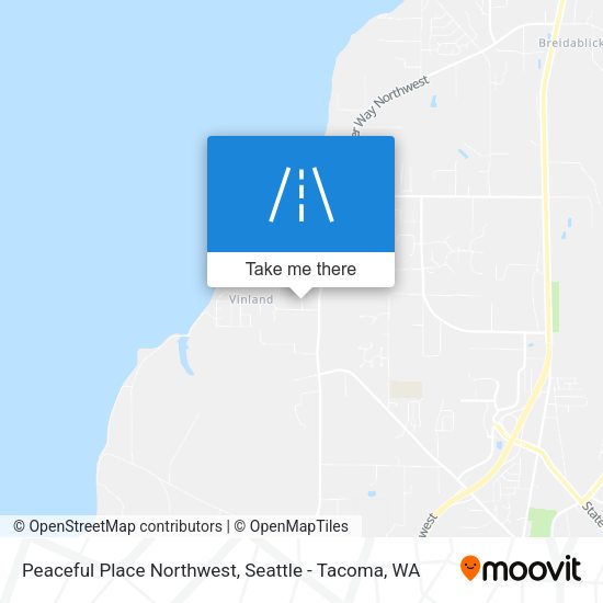 Peaceful Place Northwest map