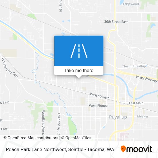 Mapa de Peach Park Lane Northwest