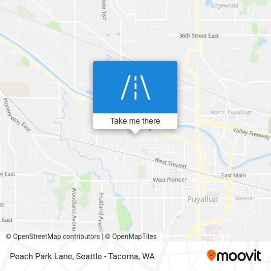Peach Park Lane map