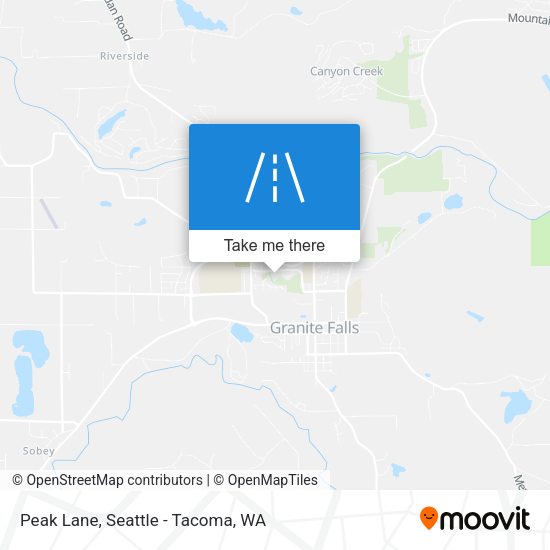 Peak Lane map