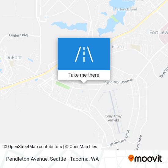 Pendleton Avenue map