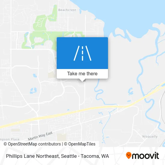 Phillips Lane Northeast map