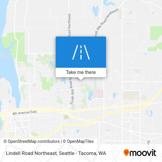 Mapa de Lindell Road Northeast