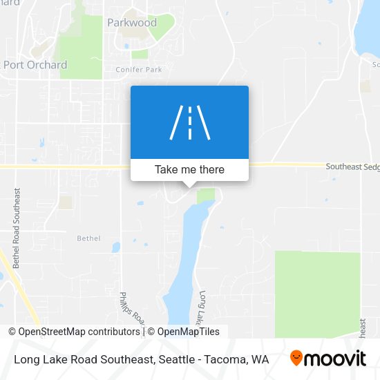 Long Lake Road Southeast map