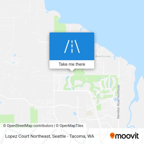 Mapa de Lopez Court Northeast