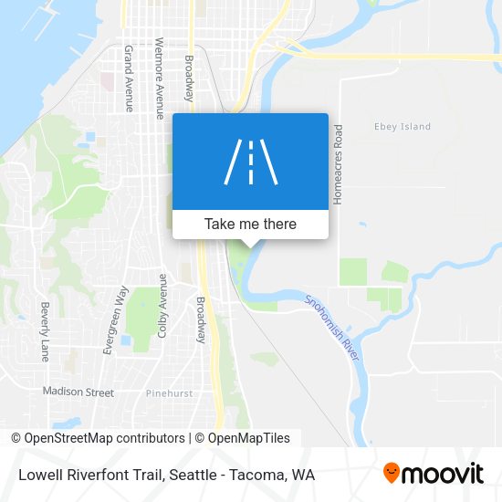 Mapa de Lowell Riverfont Trail