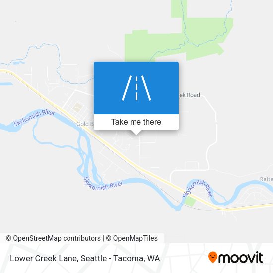 Mapa de Lower Creek Lane