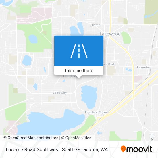 Lucerne Road Southwest map