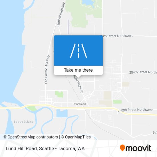 Lund Hill Road map