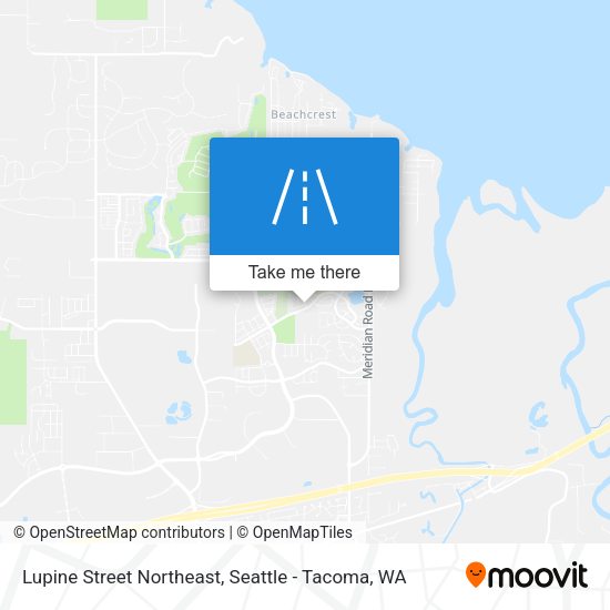 Lupine Street Northeast map