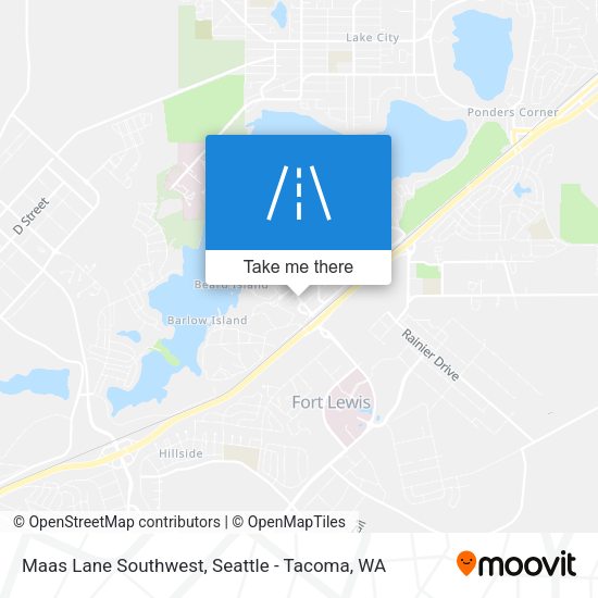 Mapa de Maas Lane Southwest