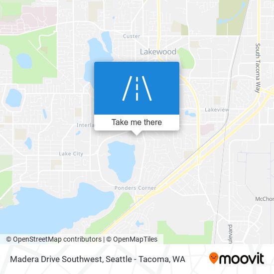 Madera Drive Southwest map