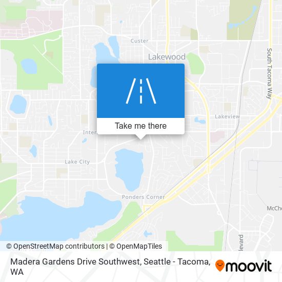 Madera Gardens Drive Southwest map