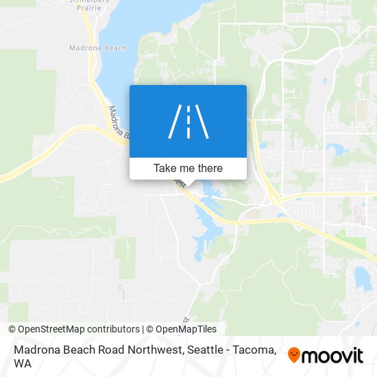 Mapa de Madrona Beach Road Northwest