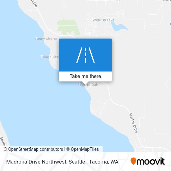 Mapa de Madrona Drive Northwest