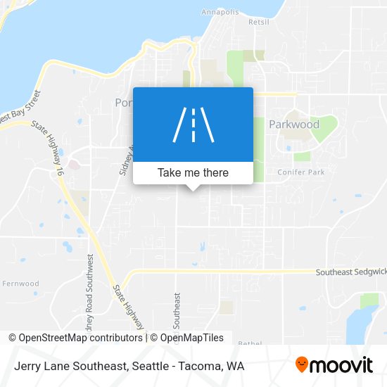 Mapa de Jerry Lane Southeast