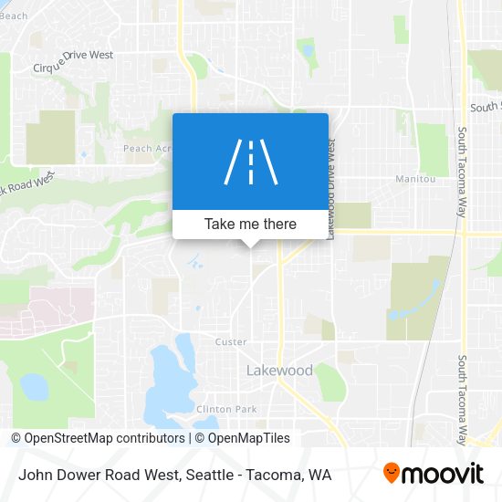 John Dower Road West map