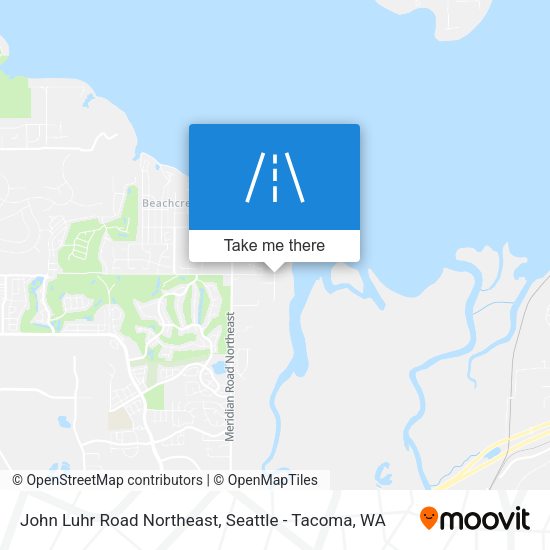 John Luhr Road Northeast map