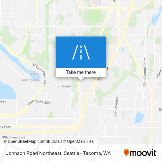 Mapa de Johnson Road Northeast